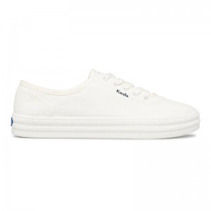 Keds Breezie Canvas Canvas Damen Weiß | 70596WSIU